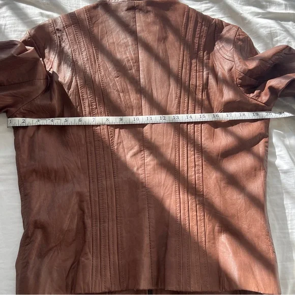 Vintage Bagatelle leather jacket, SZ 10 - Picture 10 of 11